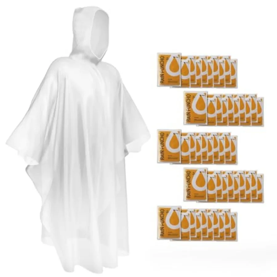 Disposable Rain Ponchos Emergency Clear Poncho
Disposable Rain Ponchos Emergency Clear Poncho