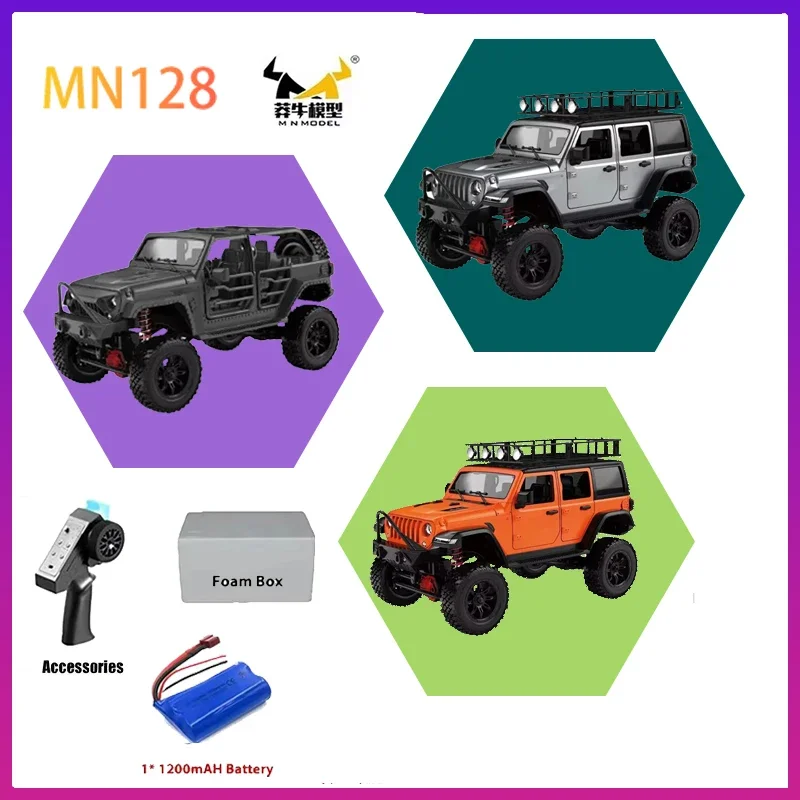 New MNRC MN128 RTR 1/12 2.4G 4WD Full Scale RC Car LED Light Rock Crawler Climbing Truck For Adult Children Toy Gift
New MNRC MN128 RTR 1/12 2.4G 4WD Full Scale RC Car LED Light Rock Crawler Climbing Truck For Adult Children Toy Gift