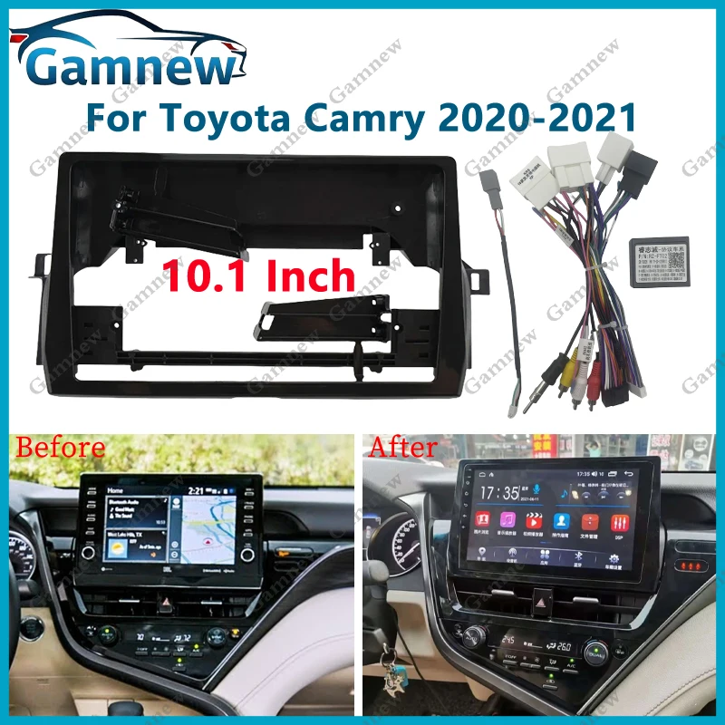 10 Inch Car Frame Fascia Canbus Box Adapter Android Radio Audio Panel Kit For Toyota Camry 2020-2021
10 Inch Car Frame Fascia Canbus Box Adapter Android Radio Audio Panel Kit For Toyota Camry 2020-2021