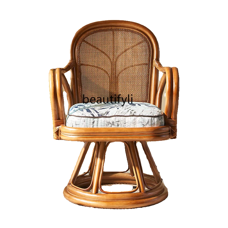 360-Degree Rotating Single Rattan Chair Office Study Computer Chair Leisure Breathable Rattan Chair Household Mahjong Seat
360-Degree Rotating Single Rattan Chair Office Study Computer Chair Leisure Breathable Rattan Chair Household Mahjong Seat