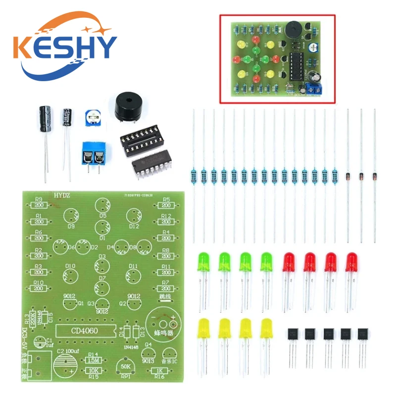 CD4060 Dream Light DIY Kit Electronic Fun Suite Birthday Gift Dreamy Suite
CD4060 Dream Light DIY Kit Electronic Fun Suite Birthday Gift Dreamy Suite