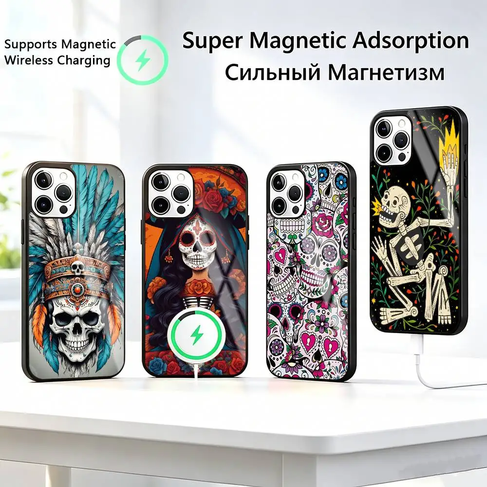 Mexican-n Catrina-a Skull-l Phone Case For iPhone17,16,15,14,13,12,11 Plus,Pro Compatible with magnetic wireless charging
Mexican-n Catrina-a Skull-l Phone Case For iPhone17,16,15,14,13,12,11 Plus,Pro Compatible with magnetic wireless charging