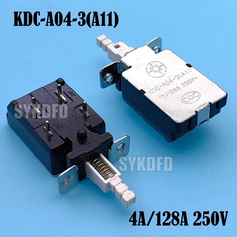 1/3/5PCS KDC-A04AC 250V 4A/128A DPST Self Locking Solder PCB Pushbutton Power Switch
1/3/5PCS KDC-A04AC 250V 4A/128A DPST Self Locking Solder PCB Pushbutton Power Switch