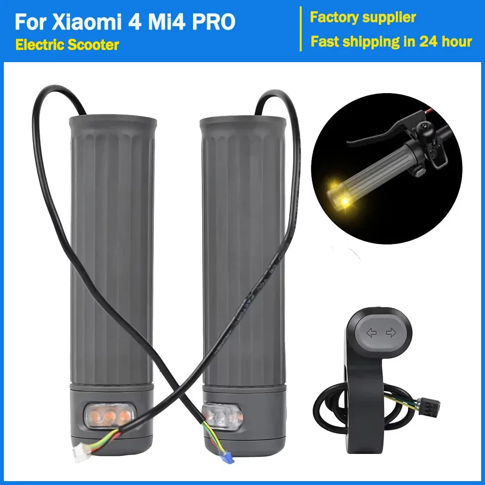 Left Right Handle Grips Tail for Xiaomi 4 Mi4 PRO PLUS MAX Electric Scooter Handlebar Turning Turn Signal E-scooter Accessories
Left Right Handle Grips Tail for Xiaomi 4 Mi4 PRO PLUS MAX Electric Scooter Handlebar Turning Turn Signal E-scooter Accessories
