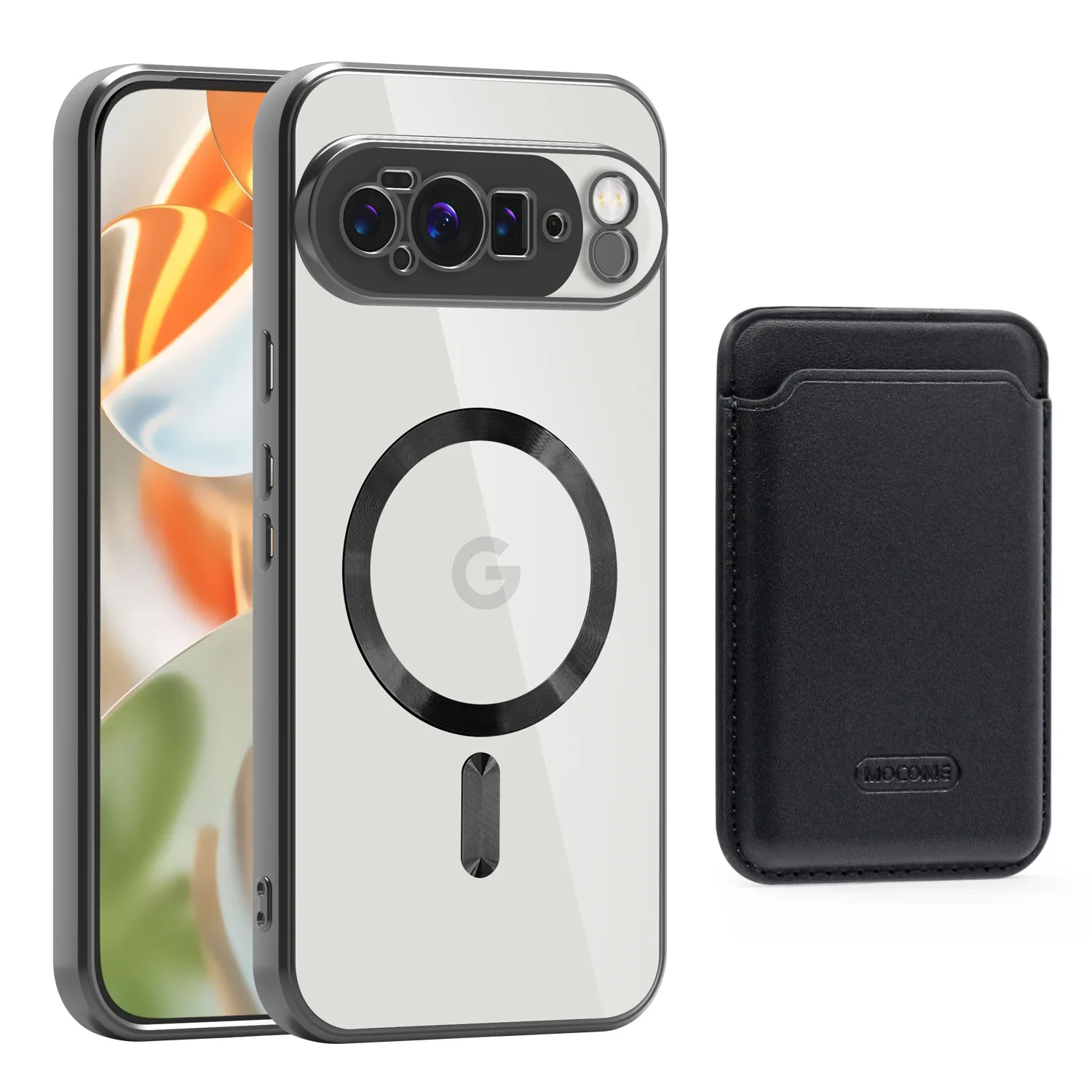 Magnetic Wallet Phone Case for Google Pixel 9a with Electroplated Camera Lens Protector Card Holder Leather Cover for Pixel 8
Magnetic Wallet Phone Case for Google Pixel 9a with Electroplated Camera Lens Protector Card Holder Leather Cover for Pixel 8