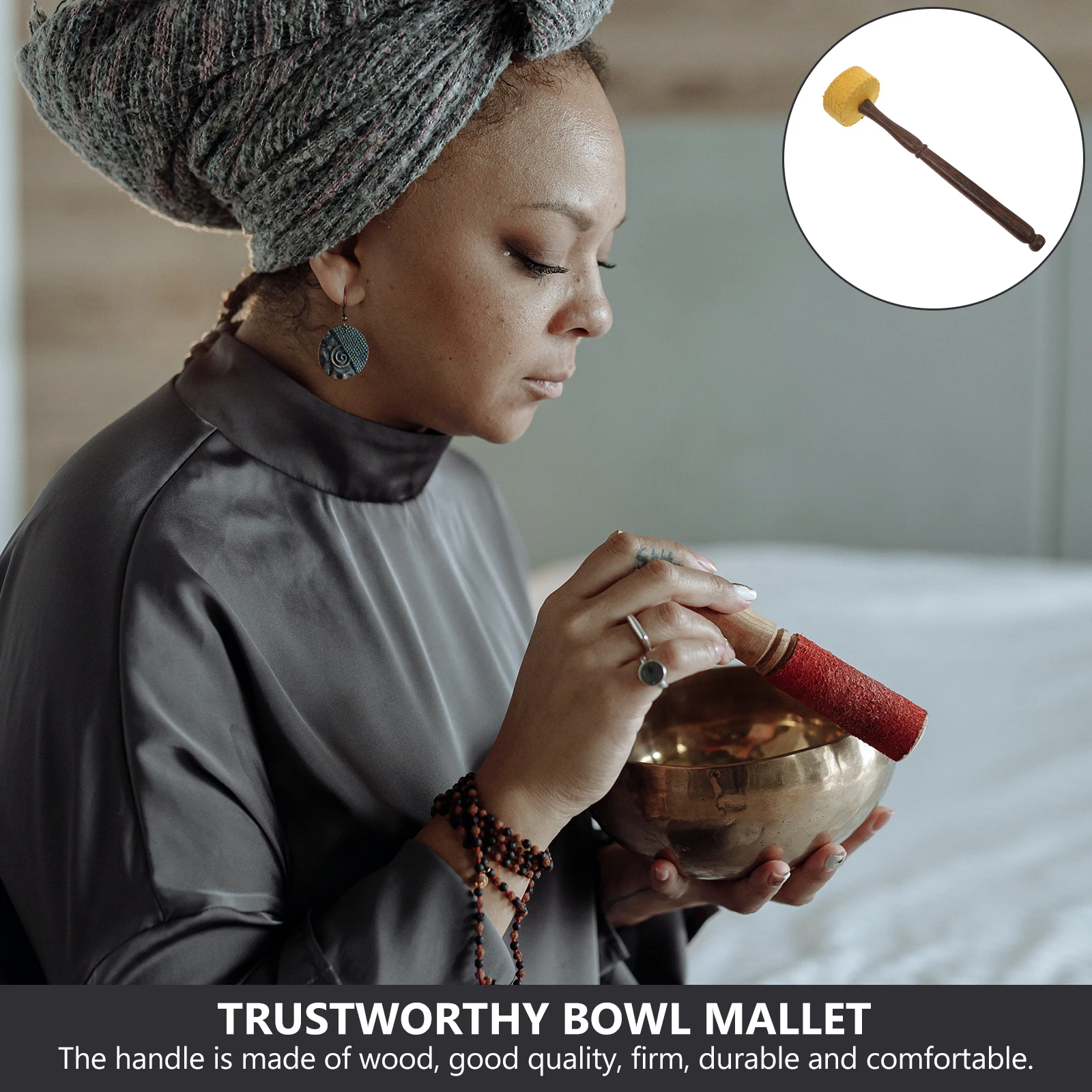 1pc Sound Bowl Rod Premium Wooden Mallet Striker For Yoga Meditation Healing Durable Portable Singing Bowl Accessory
1pc Sound Bowl Rod Premium Wooden Mallet Striker For Yoga Meditation Healing Durable Portable Singing Bowl Accessory