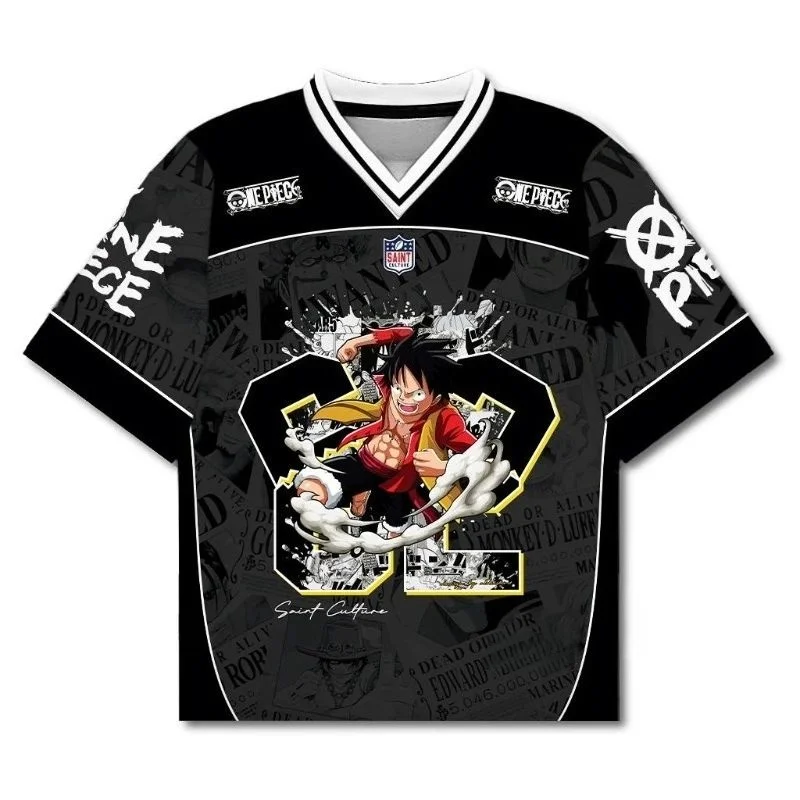 Summer 2026 One Piece Luffy Theme American Sports Jersey 3D Printing Breathable Quick Drying T-shirt Men and Women Parents Top
Summer 2026 One Piece Luffy Theme American Sports Jersey 3D Printing Breathable Quick Drying T-shirt Men and Women Parents Top