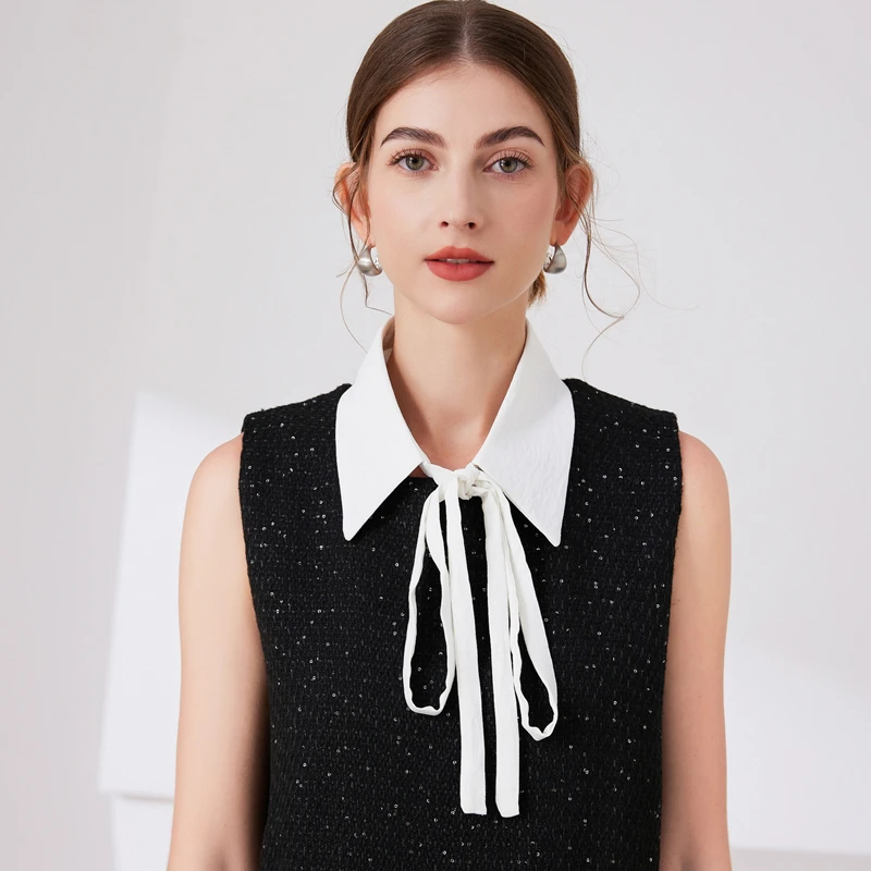 Elegant Bow Uniform Tie Professional Collar Sweater Decorative Collar Detachable Solid Color Neck Collar Clothes Accessories
Elegant Bow Uniform Tie Professional Collar Sweater Decorative Collar Detachable Solid Color Neck Collar Clothes Accessories