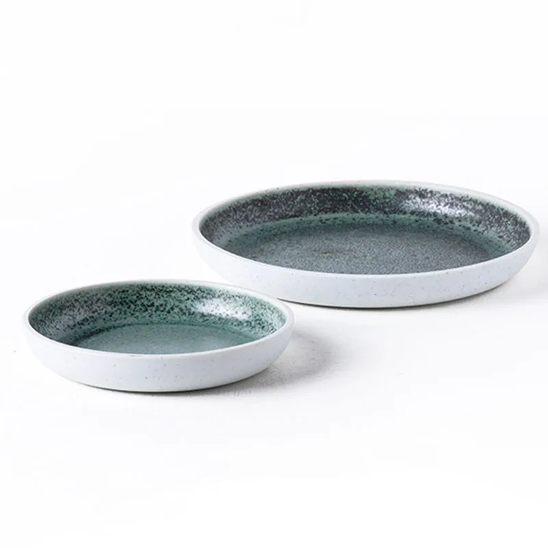 1pc Green Ins Steak Creative Dinner Flat Plate Ceramic Platter Western Simple Food Dishes Heat Resistant Home Nordic Tableware
1pc Green Ins Steak Creative Dinner Flat Plate Ceramic Platter Western Simple Food Dishes Heat Resistant Home Nordic Tableware