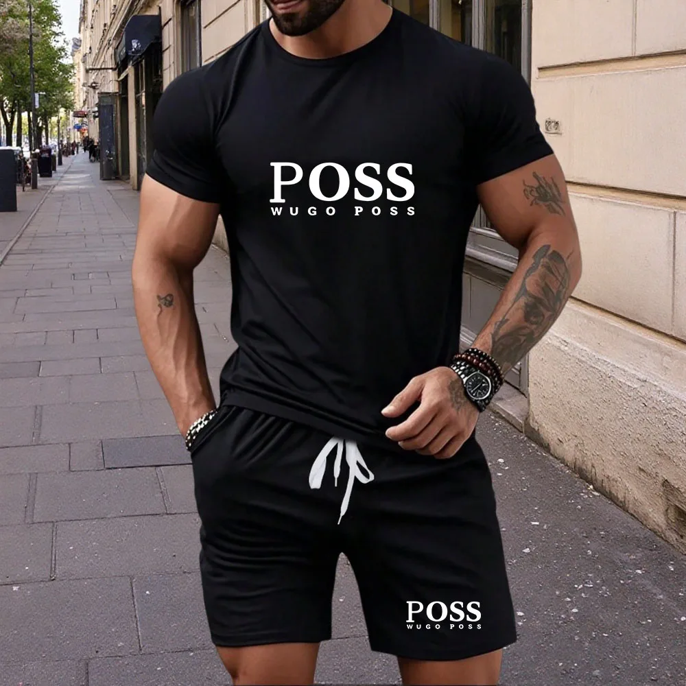 2026 summer new men's short sleeved T-shirt and shorts set, casual sports round neck short sleeved T-shirt two-piece set
2026 summer new men's short sleeved T-shirt and shorts set, casual sports round neck short sleeved T-shirt two-piece set