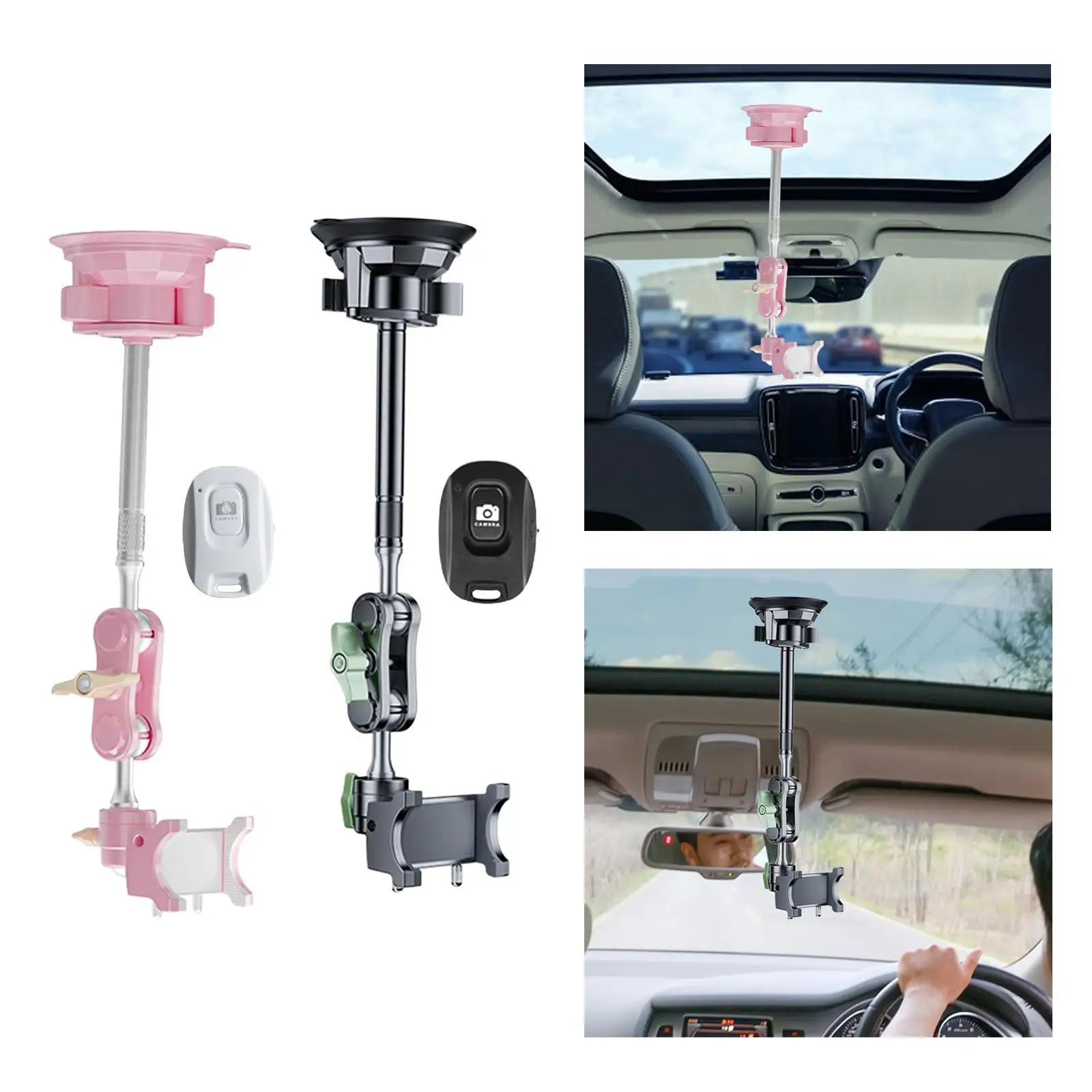 Car Phone Mount with Suction Cup Ong Arm for Windshield Silicone Clamp
Car Phone Mount with Suction Cup Ong Arm for Windshield Silicone Clamp