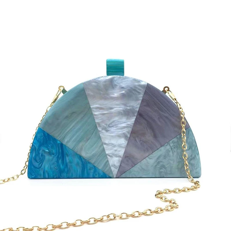 Luxury Handbag Famous Brand Acrylic Evening Bags Designer Semicircle Clutch Purse Fashion Women's Wallet Mini Shoulder Crossbody
Luxury Handbag Famous Brand Acrylic Evening Bags Designer Semicircle Clutch Purse Fashion Women's Wallet Mini Shoulder Crossbody