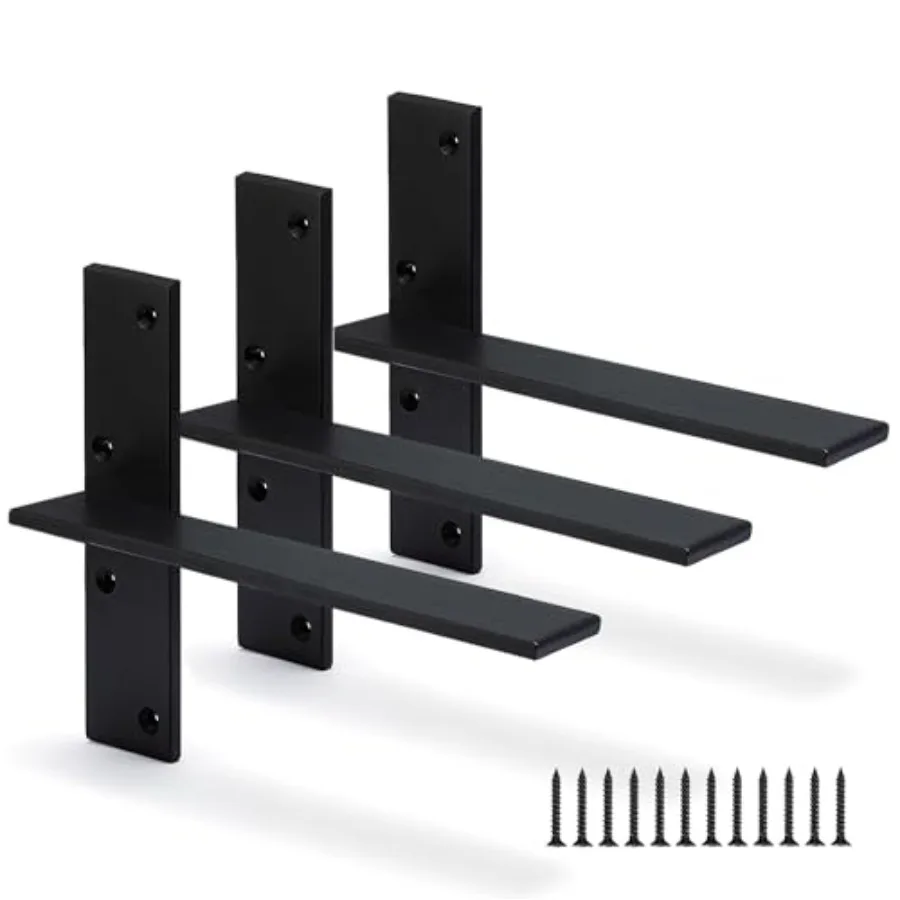 Floating Shelf Bracket/8" Thick Heavy Duty Shelf Brackets Free Hanging Countertop Support Bracket 12" Lx2.5 W Floating Wall Bra
Floating Shelf Bracket/8" Thick Heavy Duty Shelf Brackets Free Hanging Countertop Support Bracket 12" Lx2.5 W Floating Wall Bra