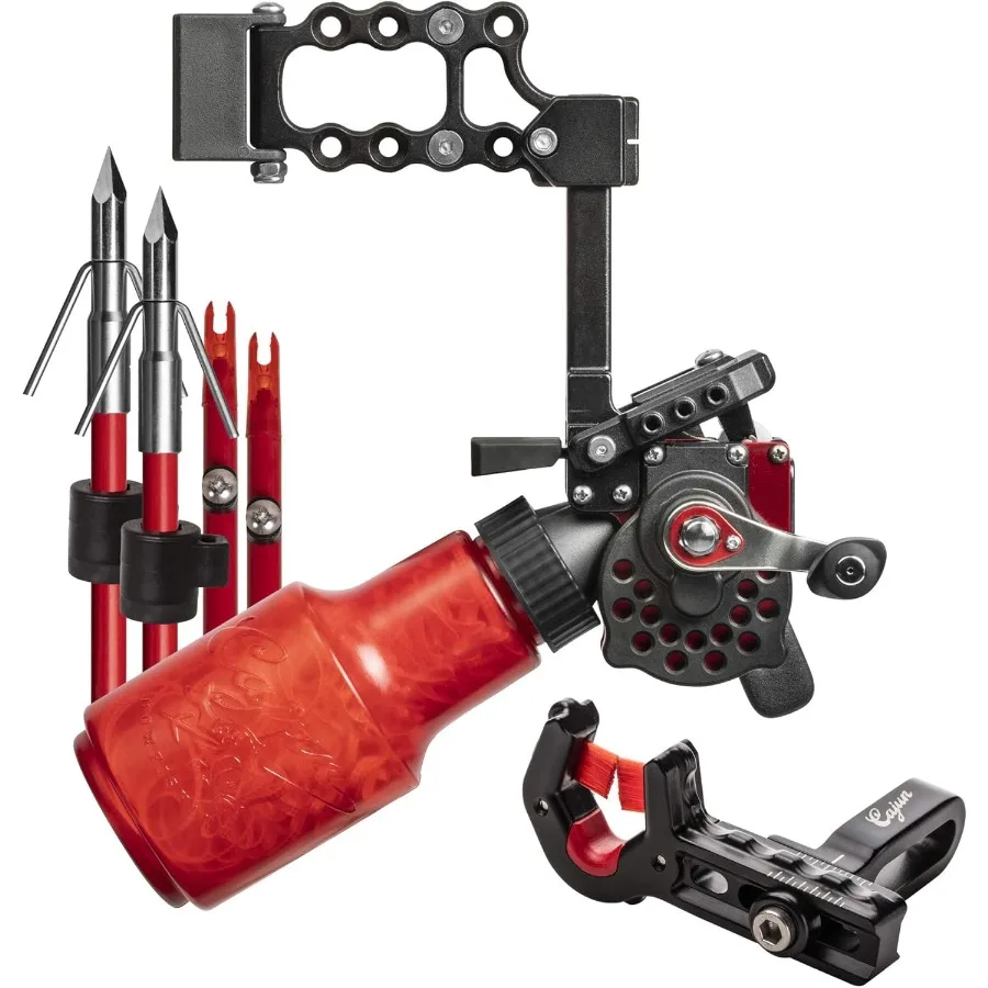 Winch Pro Reel Bowfishing Kit Complete Setup for Precision Fishing with 25 Yards of 250 lbs. Line 2 Arrows Featuring Pira
Winch Pro Reel Bowfishing Kit Complete Setup for Precision Fishing with 25 Yards of 250 lbs. Line 2 Arrows Featuring Pira