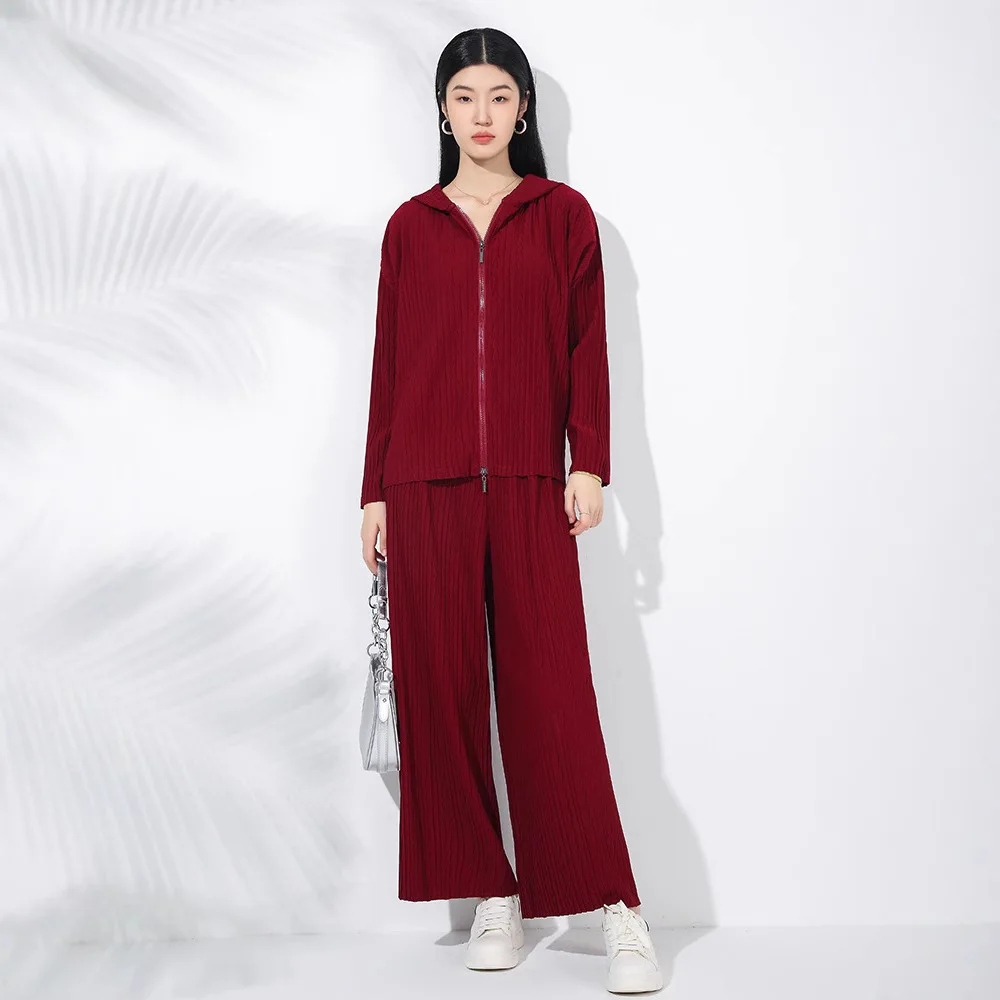 SuperAen Folding Fashion Women's Spring and Autumn New Hooded Zipper Coats Solid High Waist Long Wide-leg Pants Two-piece Sets
SuperAen Folding Fashion Women's Spring and Autumn New Hooded Zipper Coats Solid High Waist Long Wide-leg Pants Two-piece Sets