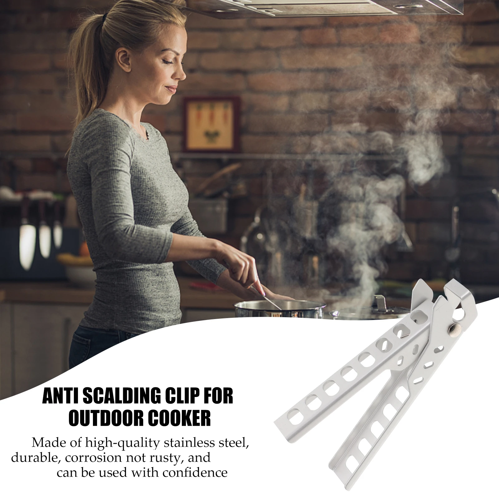 Stainless Steel BBQ Pan Clamp Cookware Holder Smooth Edge Portable Camping Pot Gripper Anti Scald Tableware Kitchen Bar
Stainless Steel BBQ Pan Clamp Cookware Holder Smooth Edge Portable Camping Pot Gripper Anti Scald Tableware Kitchen Bar