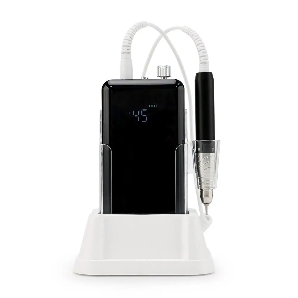 Nails Black Color 45000 Rpm Portable Desktop Rechargeable Brushless Nail Drill E-file for Salon
Nails Black Color 45000 Rpm Portable Desktop Rechargeable Brushless Nail Drill E-file for Salon