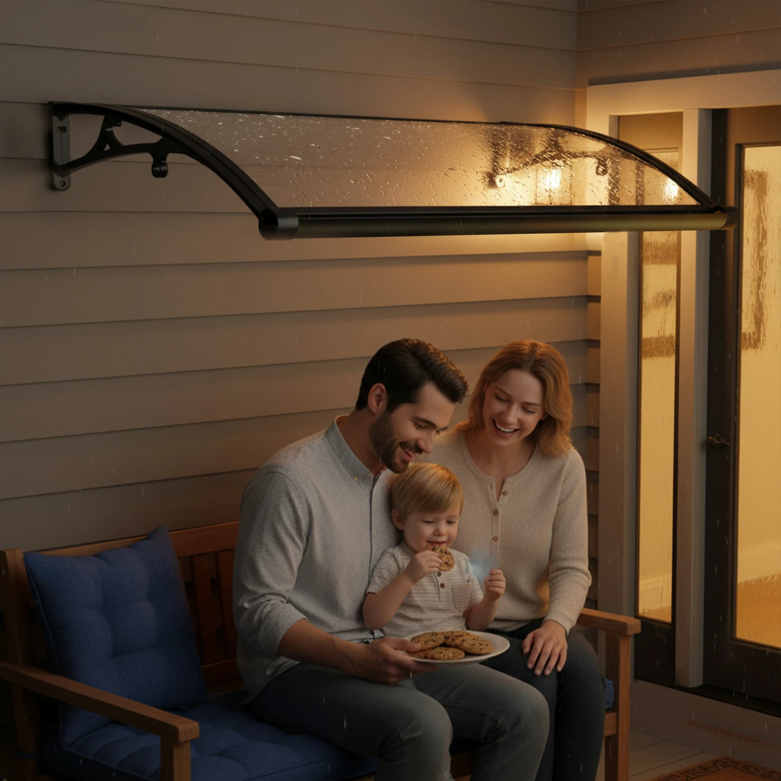 Window Door Awning Canopy+102*62*15cm, Front Doors/Windows Overhang Awning+Aluminum Alloy+PC, Patio Awning Canopy+50kg Load Capacity, For Porches Windows Garden Balconies Garages Against Rain Snow Sunlight
Window Door Awning Canopy+102*62*15cm, Front Doors/Windows Overhang Awning+Aluminum Alloy+PC, Patio Awning Canopy+50kg Load Capacity, For Porches Windows Garden Balconies Garages Against Rain Snow Sunlight