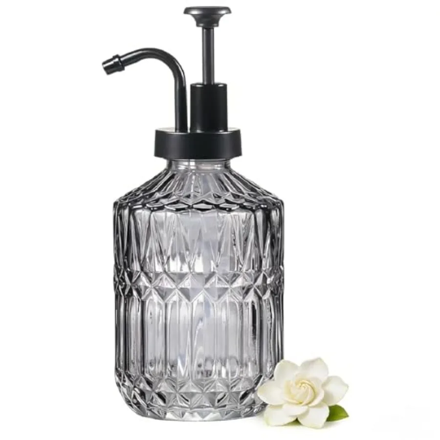 12 Oz Glass Bathroom Soap Dispensers with Pump, Refillable Kitchen Dish Soap Dispenser with Stripe, Antique Modern Hand Soap Li
12 Oz Glass Bathroom Soap Dispensers with Pump, Refillable Kitchen Dish Soap Dispenser with Stripe, Antique Modern Hand Soap Li