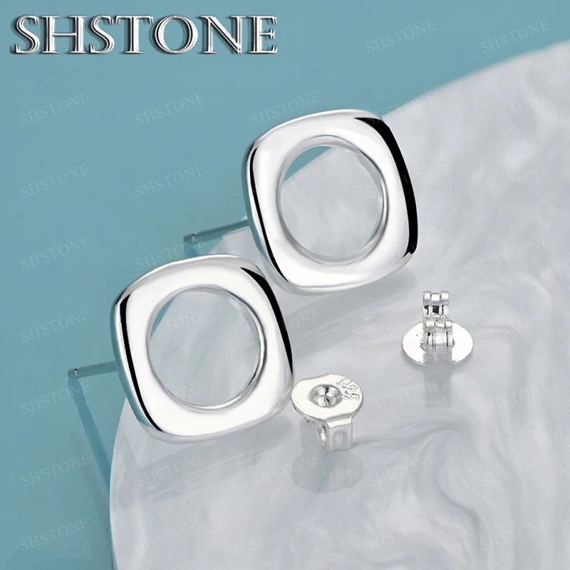 Fine 925 Sterling Silver Hollow-Out Square Stud Earrings Fashion Jewelry Accessories For Women Engagement Wedding Birthday Party
Fine 925 Sterling Silver Hollow-Out Square Stud Earrings Fashion Jewelry Accessories For Women Engagement Wedding Birthday Party