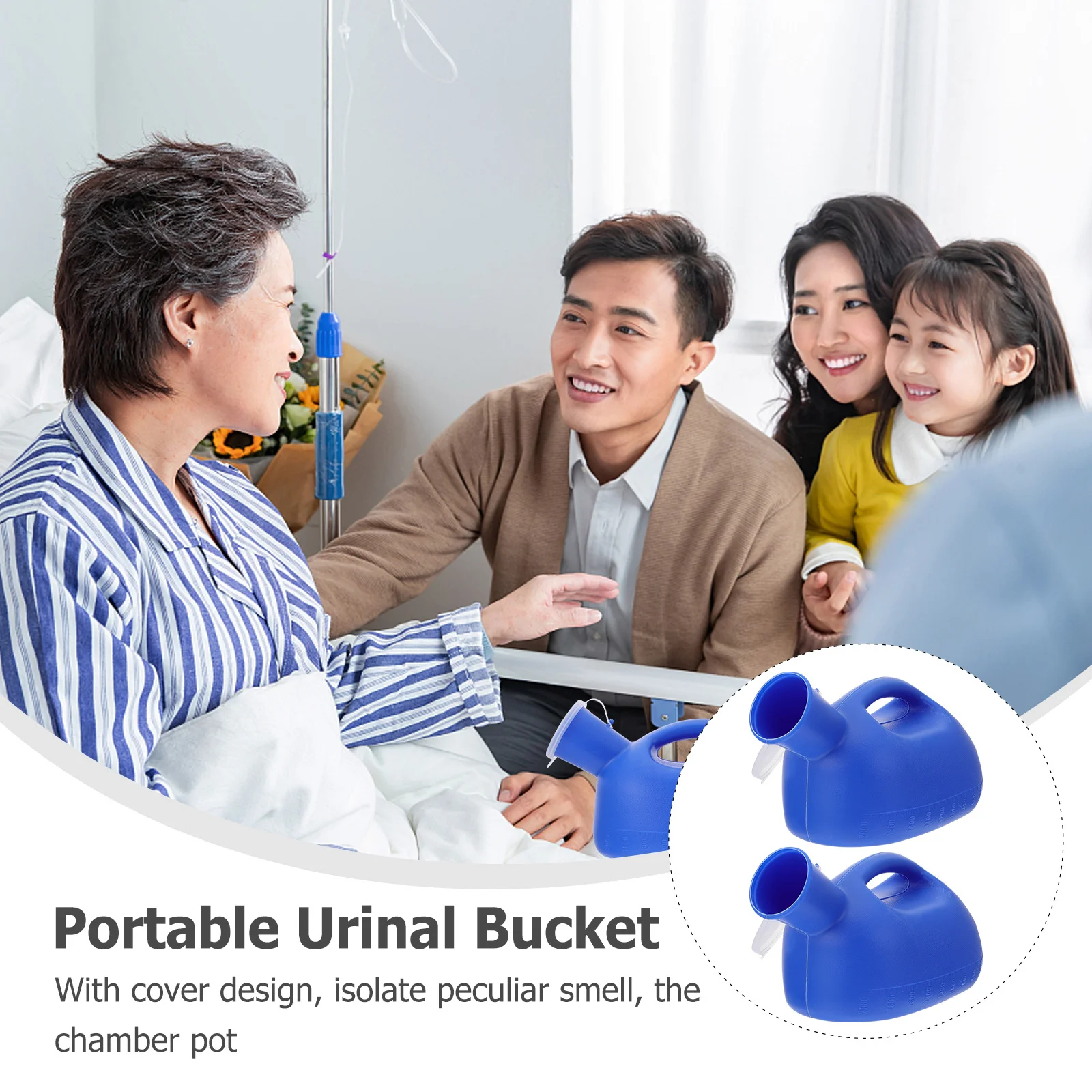 2Pcs Large Capacity Urinal Bucket Premium Plastic Material Drop Resistant Stable Home Spittoon Cover Spittoon with Lid
2Pcs Large Capacity Urinal Bucket Premium Plastic Material Drop Resistant Stable Home Spittoon Cover Spittoon with Lid