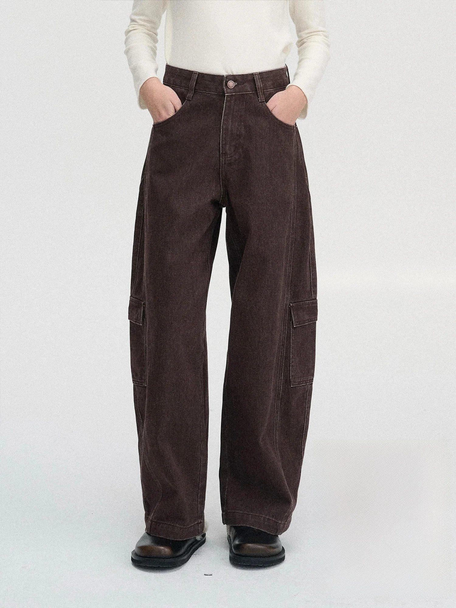 Enroute Denim Free 100 Style Washed Cotton Deep Dyed Red Brown Workwear Pocket Jeans Straight Leg Pants Women's Fashion
Enroute Denim Free 100 Style Washed Cotton Deep Dyed Red Brown Workwear Pocket Jeans Straight Leg Pants Women's Fashion