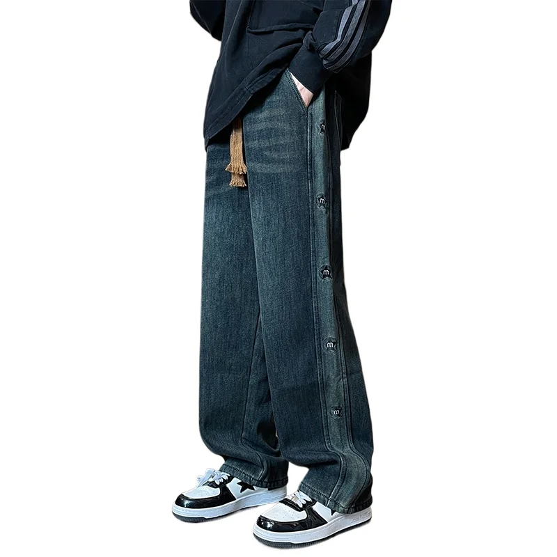 Men's Cotton Flannel-Lined Jeans Autumn and Winter Heavyweight Cotton Blend Warm Loose Straight-Leg Men's Denim Trousers
Men's Cotton Flannel-Lined Jeans Autumn and Winter Heavyweight Cotton Blend Warm Loose Straight-Leg Men's Denim Trousers