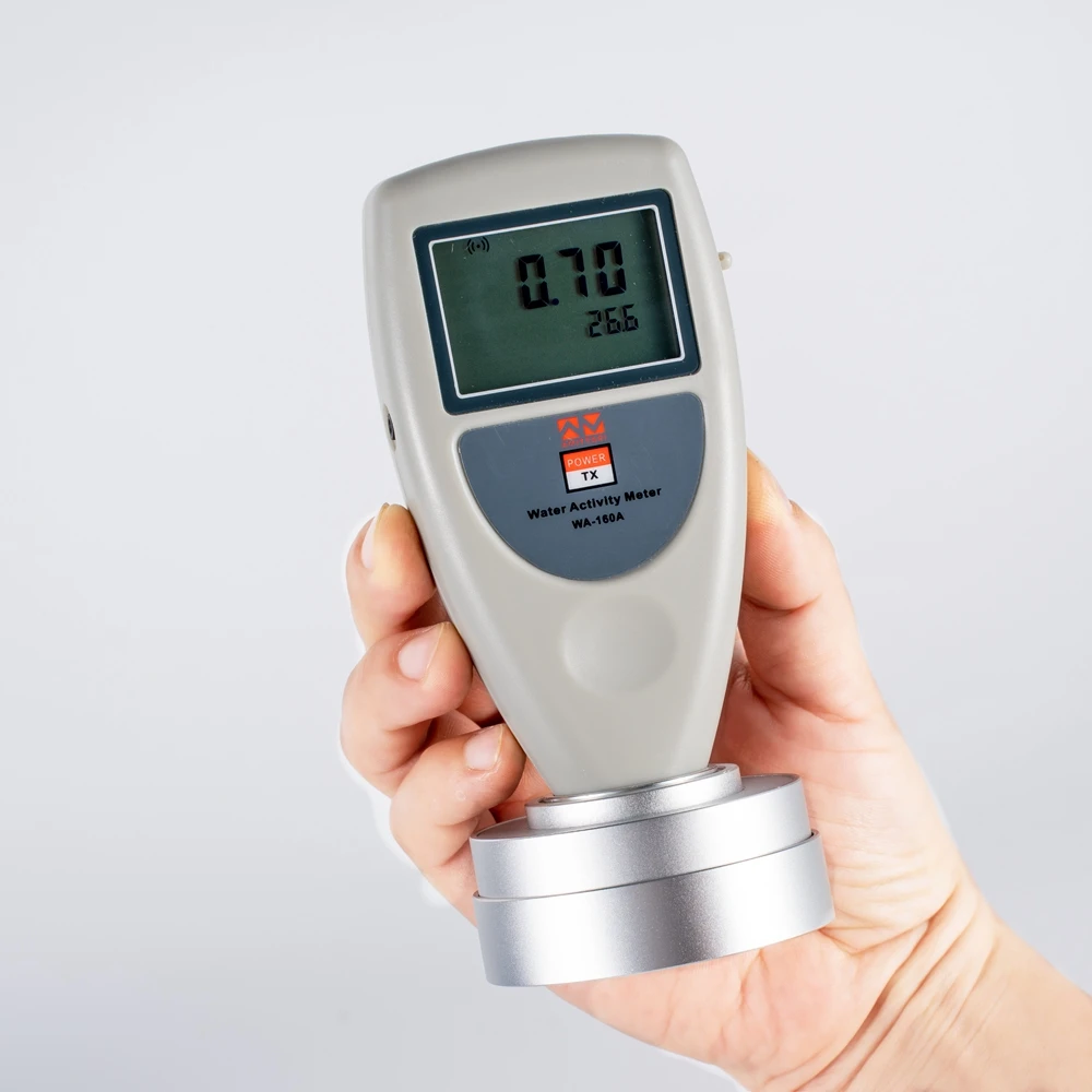 Portable and Digital Water Activity Meter Food Fruits Testing Equipment WA-160A
Portable and Digital Water Activity Meter Food Fruits Testing Equipment WA-160A