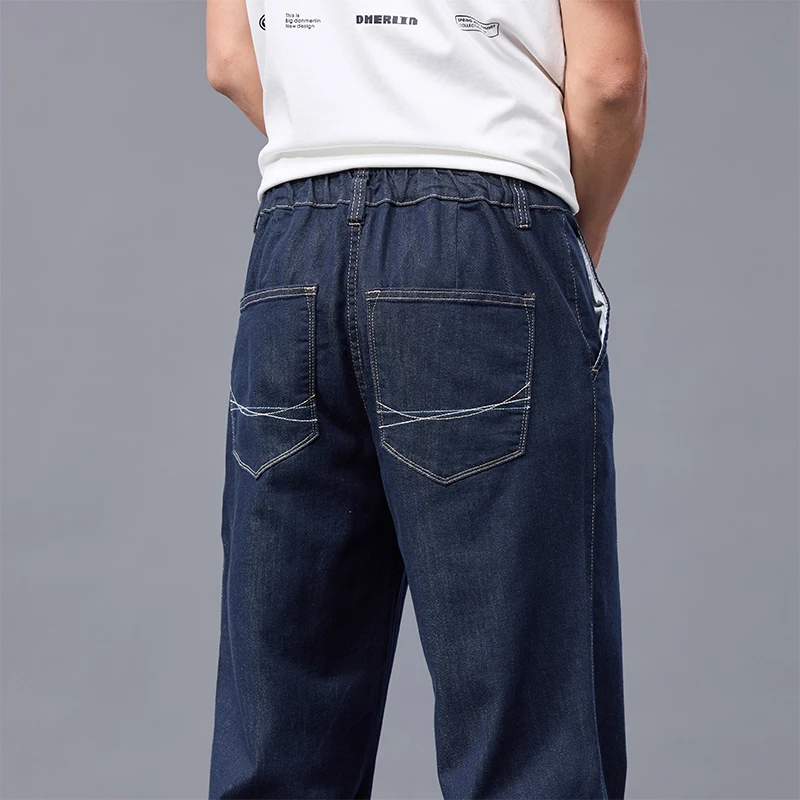 Mens Blue Washed Jeans Loose Fit Big Size Straight Streetwear Vintage Denim Casual Comfort Stretch Relaxed Plus Size Trousers
Mens Blue Washed Jeans Loose Fit Big Size Straight Streetwear Vintage Denim Casual Comfort Stretch Relaxed Plus Size Trousers