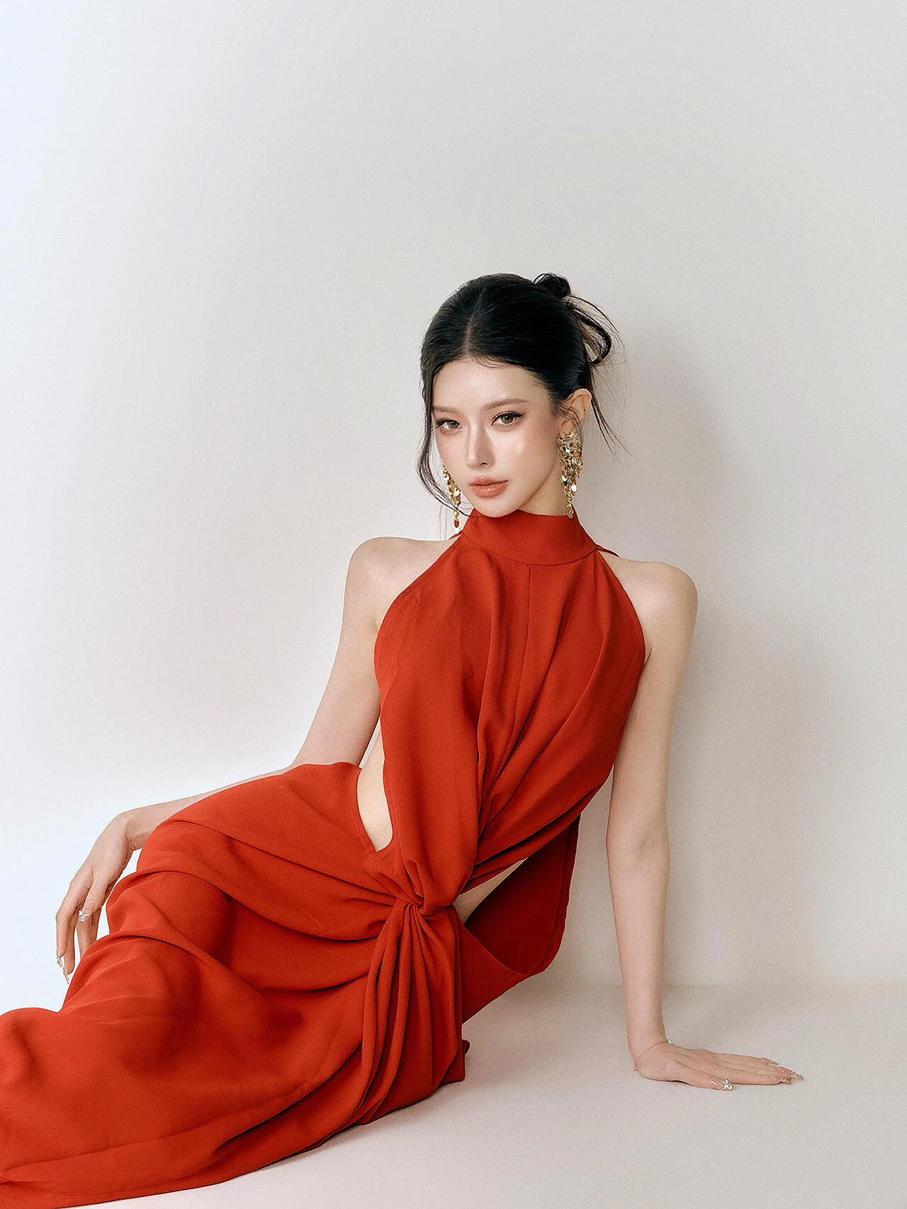 Sexy Hollow out Knot Neline Red Evening Dr ow Belly for Toast Hanging Ne Skirt Long Polyester Fiber Wedding Par
Sexy Hollow out Knot Neline Red Evening Dr ow Belly for Toast Hanging Ne Skirt Long Polyester Fiber Wedding Par