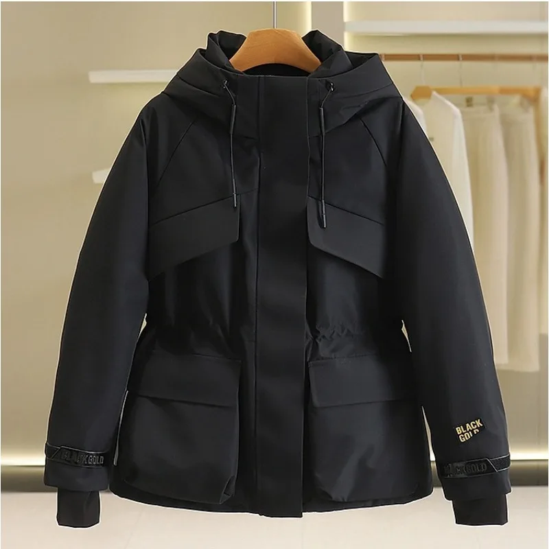 Women's Down Jacket Outdoor Mountaineering Windbreaker Coat Fitted Waist Windbreaker Wind Shell Parka Mid-length White Duck Down
Women's Down Jacket Outdoor Mountaineering Windbreaker Coat Fitted Waist Windbreaker Wind Shell Parka Mid-length White Duck Down