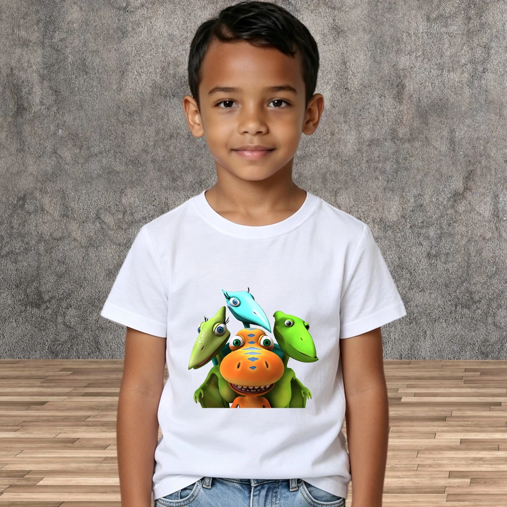 Boys Cartoon Dinosaur Print Casual T-shirt Summer Kid Pure Cotton Tops
Boys Cartoon Dinosaur Print Casual T-shirt Summer Kid Pure Cotton Tops