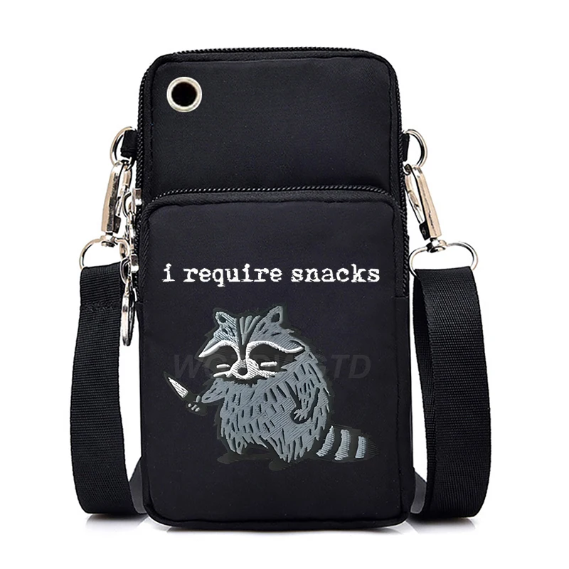 Fun Raccoon "I Reauire Snacks" Mini Mobile Phone Bag Vintage Animal Zipper Fashionable Shoulder Bag Coin Purse Pouch Women Men
Fun Raccoon "I Reauire Snacks" Mini Mobile Phone Bag Vintage Animal Zipper Fashionable Shoulder Bag Coin Purse Pouch Women Men