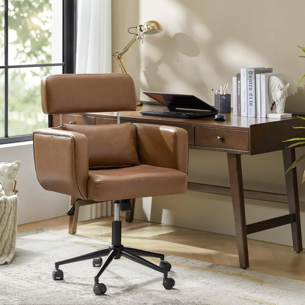 Кресло для офиса из искусственной кожи с подушкой для поясницы, регулируемое, для дома и офиса, повышенный комфорт, сиденье 20 дюймов
Кресло для офиса из искусственной кожи с подушкой для поясницы, регулируемое, для дома и офиса, повышенный комфорт, сиденье 20 дюймов