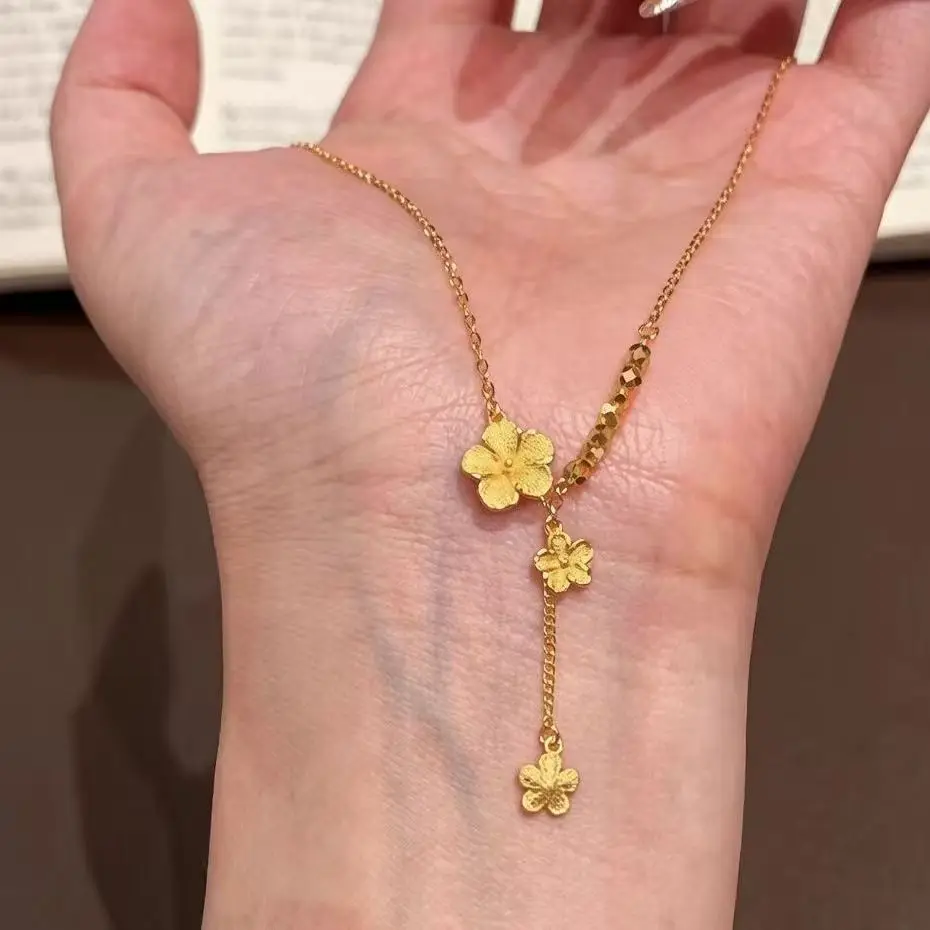 Popular Disco Ball Jewelry, Romantic Flower Design, Cherry Blossom Tassel Chain, Luxurious 24K Gold
Popular Disco Ball Jewelry, Romantic Flower Design, Cherry Blossom Tassel Chain, Luxurious 24K Gold