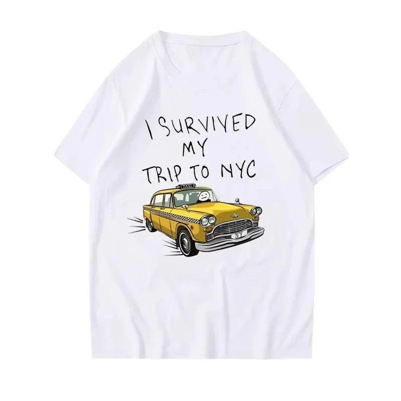 Plus Size I Survived My Trip To NYC Design Pattern Printed T-shirt Summer High Quality Short Sleeved Casual Sports Pullover Tops
Plus Size I Survived My Trip To NYC Design Pattern Printed T-shirt Summer High Quality Short Sleeved Casual Sports Pullover Tops