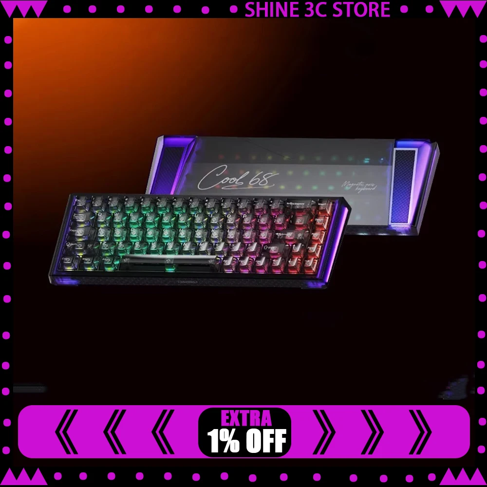 Механическая игровая клавиатура DAREU COOL68 с магнитными переключателями, точностью RT 0.01 мм, частотой 8 кГц, низкой задержкой, RGB-подсветкой, Gasket-креплением, возможностью горячей замены, аксессуары, подарок
Механическая игровая клавиатура DAREU COOL68 с магнитными переключателями, точностью RT 0.01 мм, частотой 8 кГц, низкой задержкой, RGB-подсветкой, Gasket-креплением, возможностью горячей замены, аксессуары, подарок