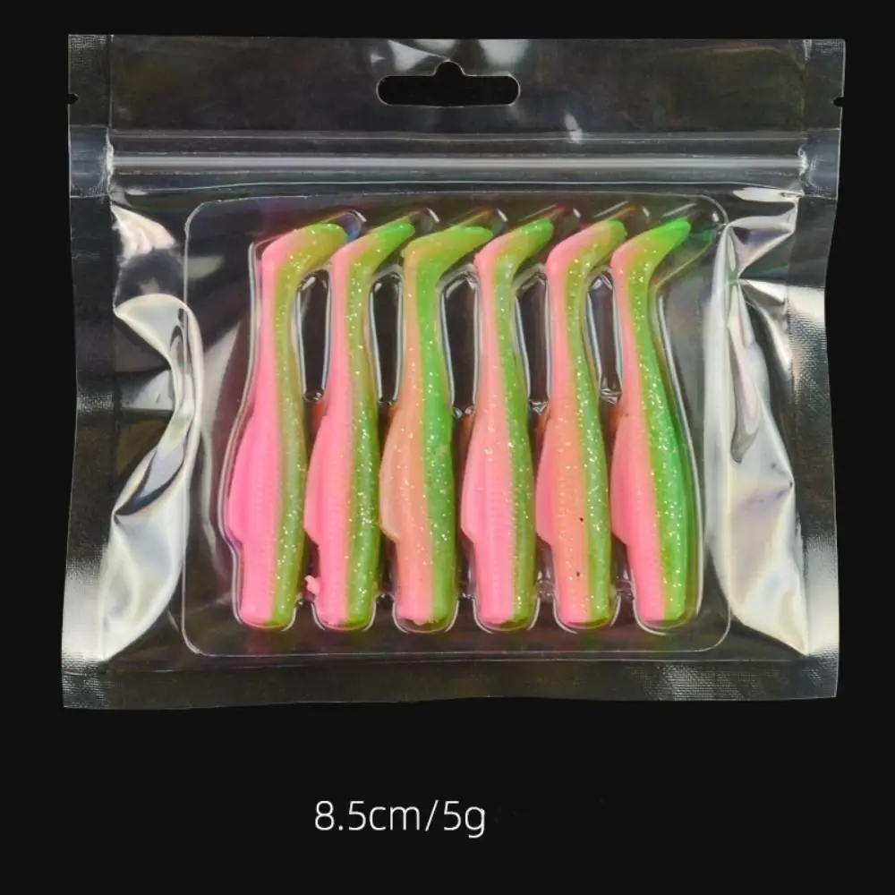 1 pack 6/8.5cm T-Tail Swim Lures Silicone Colorful Artificial Bait Set Soft Worm Simulation Soft Lure Silicone Bait
1 pack 6/8.5cm T-Tail Swim Lures Silicone Colorful Artificial Bait Set Soft Worm Simulation Soft Lure Silicone Bait