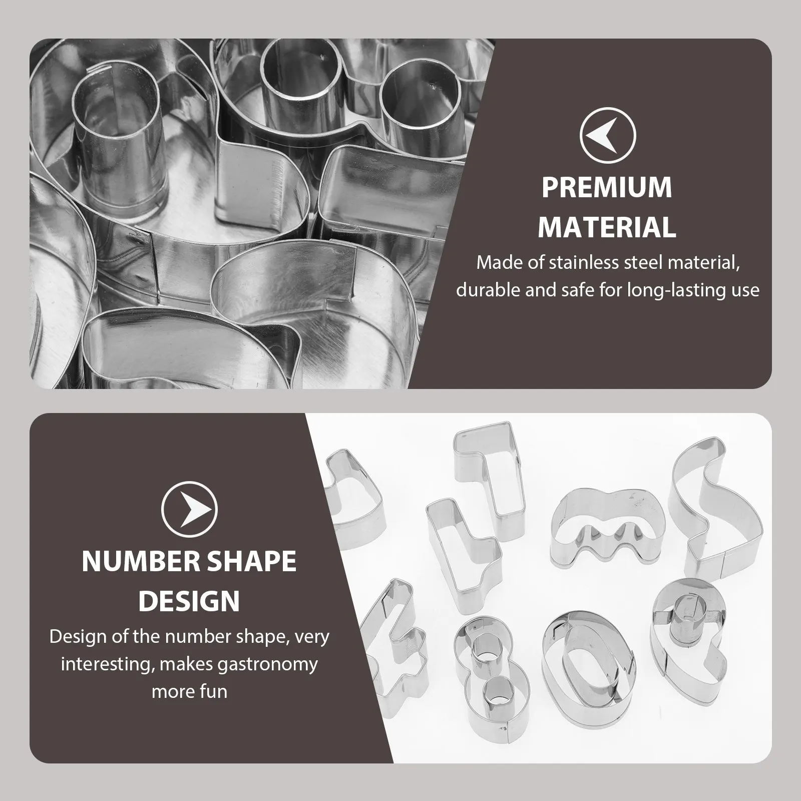 1Set Number Pattern Cookie Cutters High Quality Stainless Steel Biscuit Molds for DIY Baking Kitchen Gadgets Cake Decorating
1Set Number Pattern Cookie Cutters High Quality Stainless Steel Biscuit Molds for DIY Baking Kitchen Gadgets Cake Decorating