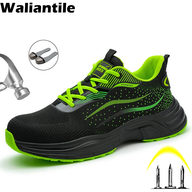Waliantile Breathable Men Women Safety Shoes For Anti-smashing Industrial Work Boots Puncture Proof Indestructible Sneakers Shoe
Waliantile Breathable Men Women Safety Shoes For Anti-smashing Industrial Work Boots Puncture Proof Indestructible Sneakers Shoe