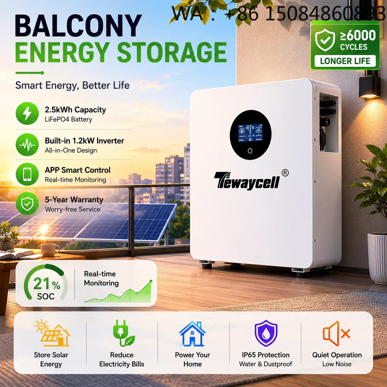 Plug And Play SystemPlug And Play Balcony Power Plant 1.2kW Hybrid Inverter 2.5kWh Storage Kit Residential ESS Outdo
Plug And Play SystemPlug And Play Balcony Power Plant 1.2kW Hybrid Inverter 2.5kWh Storage Kit Residential ESS Outdo