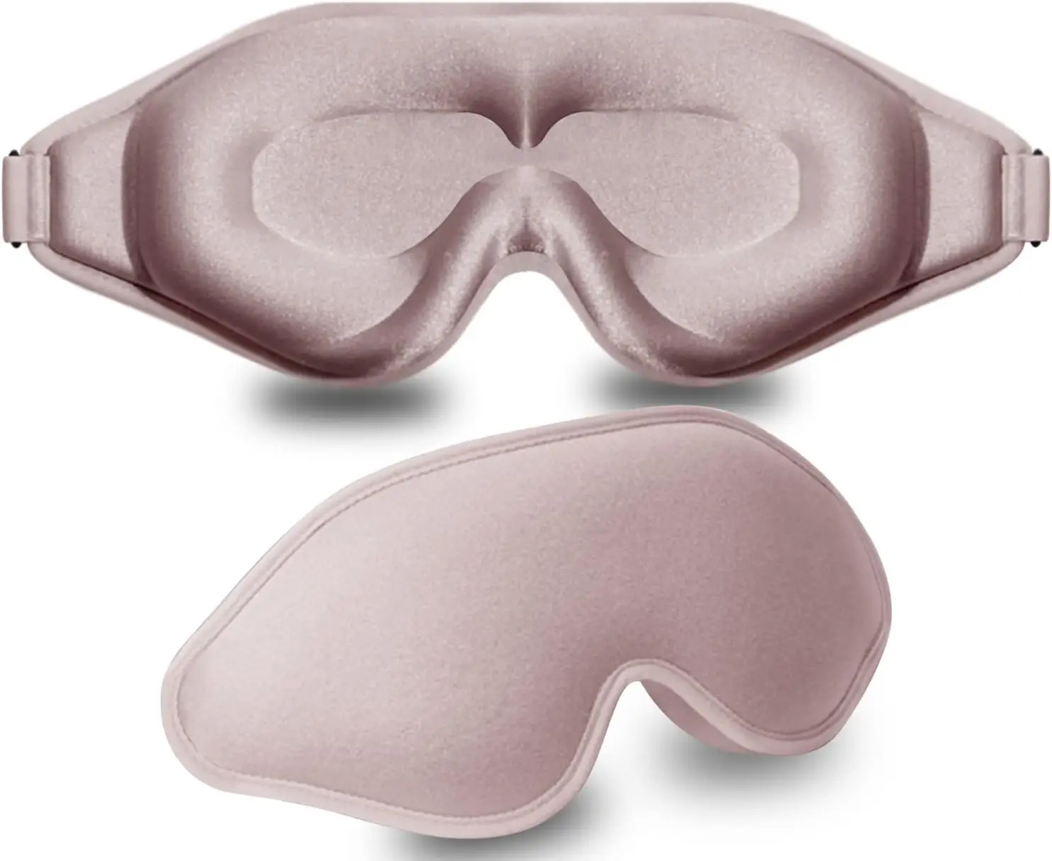 3D Sleep Mask, 99% Light Blocking, Zero Pressure Cup for Men Women, Adjustable Strap for Travel Yoga (Pink)
3D Sleep Mask, 99% Light Blocking, Zero Pressure Cup for Men Women, Adjustable Strap for Travel Yoga (Pink)