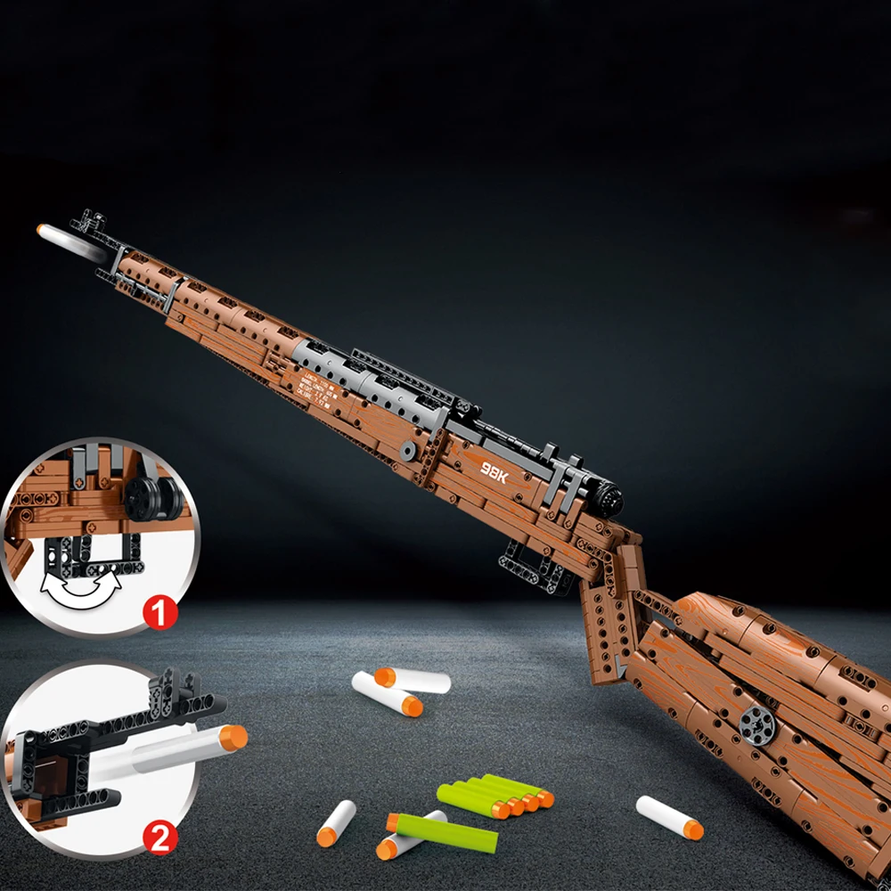 Technical Firearms Karabiner 98K Weapon Ideas Modularize Design Building Blocks Model Educational Toy Gift 1028PCS
Technical Firearms Karabiner 98K Weapon Ideas Modularize Design Building Blocks Model Educational Toy Gift 1028PCS