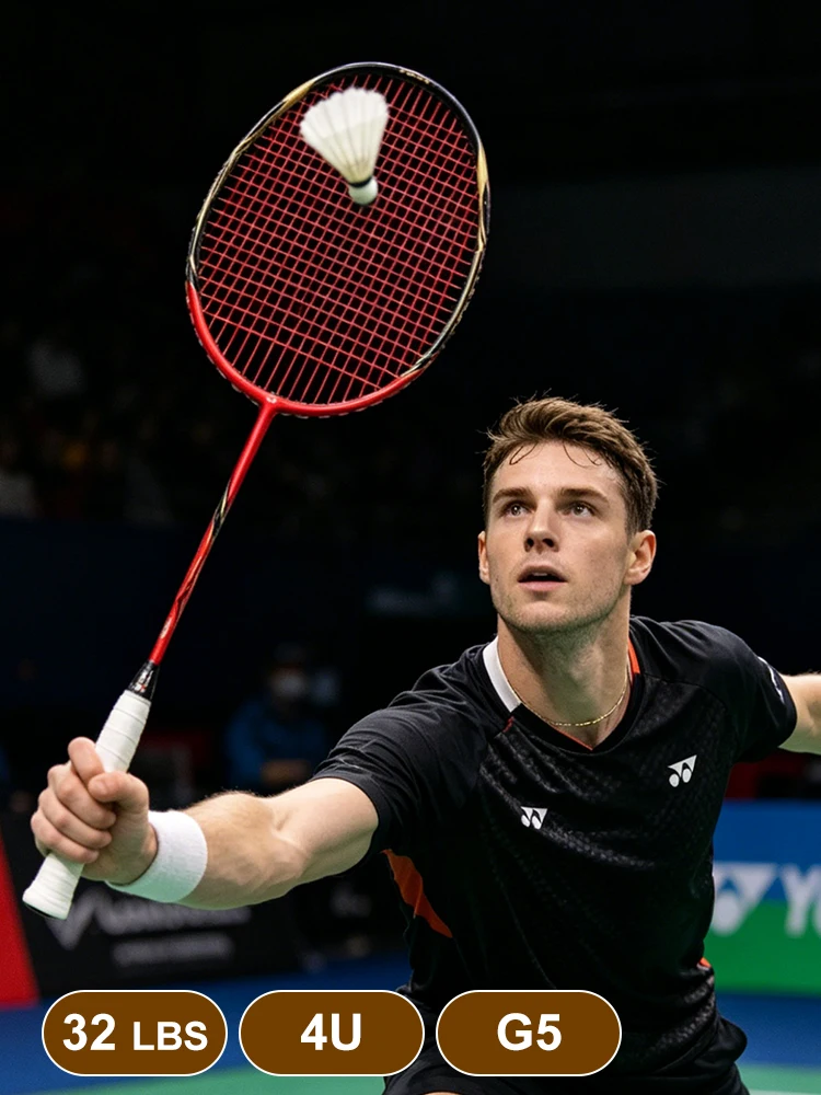 Carbon Fiber Professional Badminton Racket 4U G5 Light Weight High Stability Pre-Strung 32 Pounds High Tension red black
Carbon Fiber Professional Badminton Racket 4U G5 Light Weight High Stability Pre-Strung 32 Pounds High Tension red black