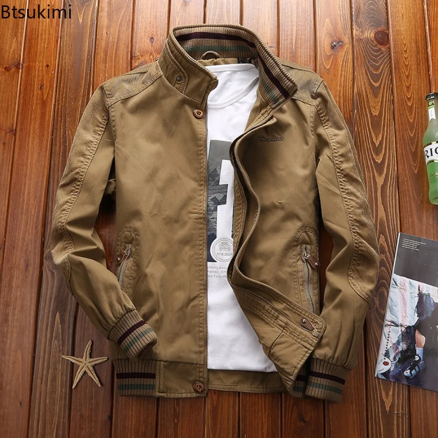 2025 Men's Casual Windbreaker Jackets Stand Collar Solid Jacket Coats Male Streetwear Zipper Pocket Design Daily Coats for Men
2025 Men's Casual Windbreaker Jackets Stand Collar Solid Jacket Coats Male Streetwear Zipper Pocket Design Daily Coats for Men