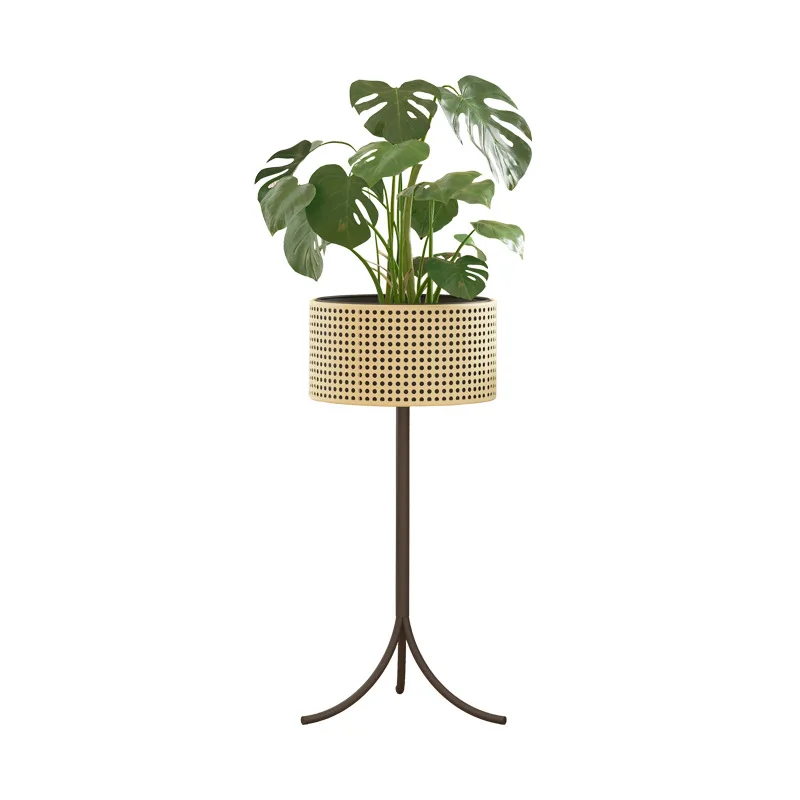 Modern flower stand living room new rattan floor interior
Modern flower stand living room new rattan floor interior