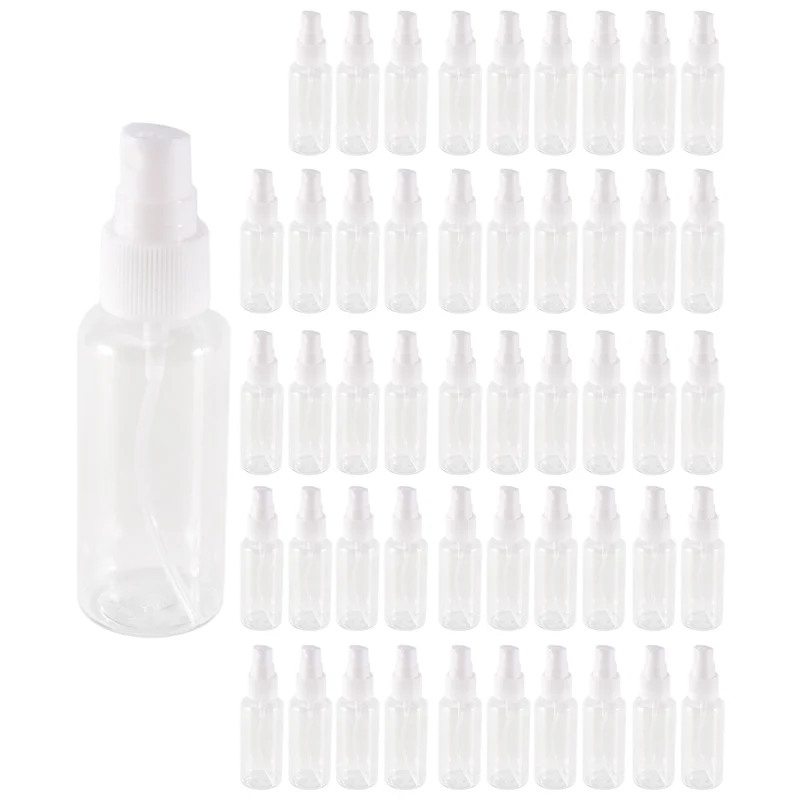 Изысканные 50 шт., 50 мл распылители, пластиковые пустые многоразовые распылители, прозрачная дорожная бутылка 
Изысканные 50 шт., 50 мл распылители, пластиковые пустые многоразовые распылители, прозрачная дорожная бутылка