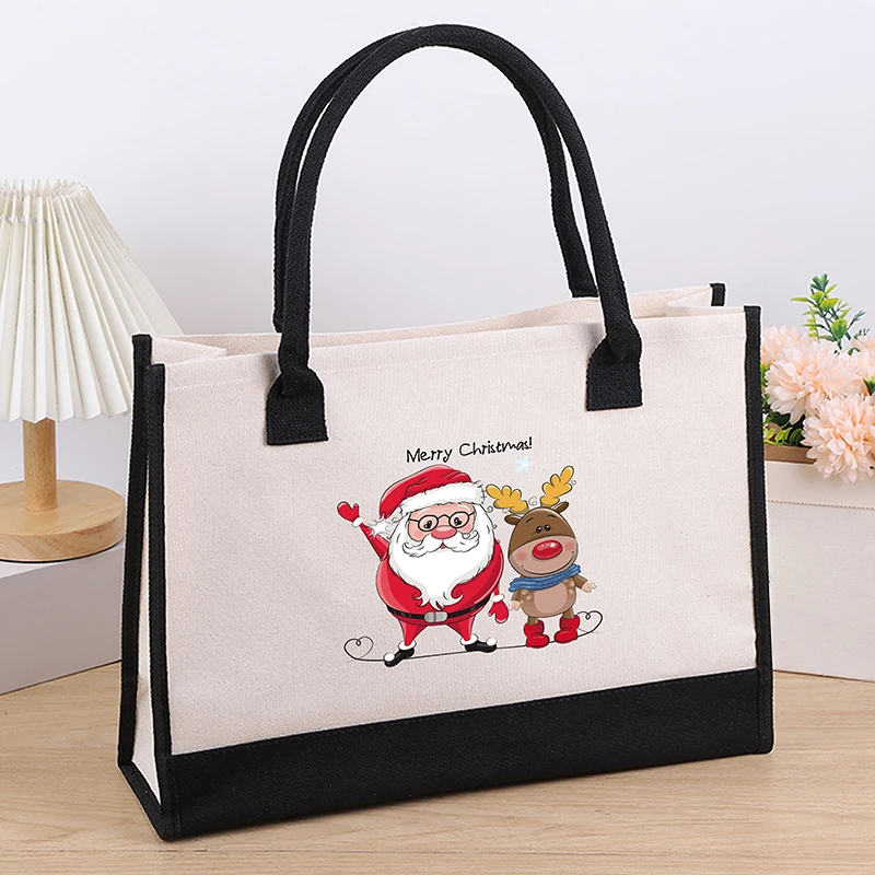Christmas Patterned Large Capacity Multi-Color Canvas Bag for Women's Storage Bag, Handbag Organizer Bag, Shopping Bag
Christmas Patterned Large Capacity Multi-Color Canvas Bag for Women's Storage Bag, Handbag Organizer Bag, Shopping Bag