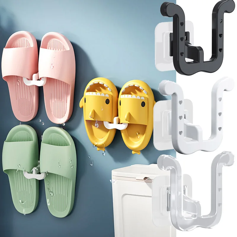 Bathroom Slippers Rack No Punching Simple Slipper Hook Toilet Drainage Rack Wall Mounted Bedroom Neat Storage Shoe Drying Rack
Bathroom Slippers Rack No Punching Simple Slipper Hook Toilet Drainage Rack Wall Mounted Bedroom Neat Storage Shoe Drying Rack