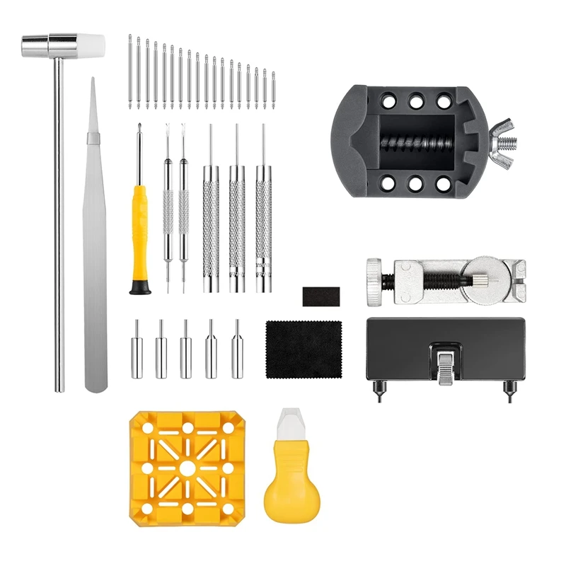 ABRW-Watch Repair Kit, Watch Repair Tools Professional Spring Bar Tool Set, Watch Band Link Pin Tool Set
ABRW-Watch Repair Kit, Watch Repair Tools Professional Spring Bar Tool Set, Watch Band Link Pin Tool Set